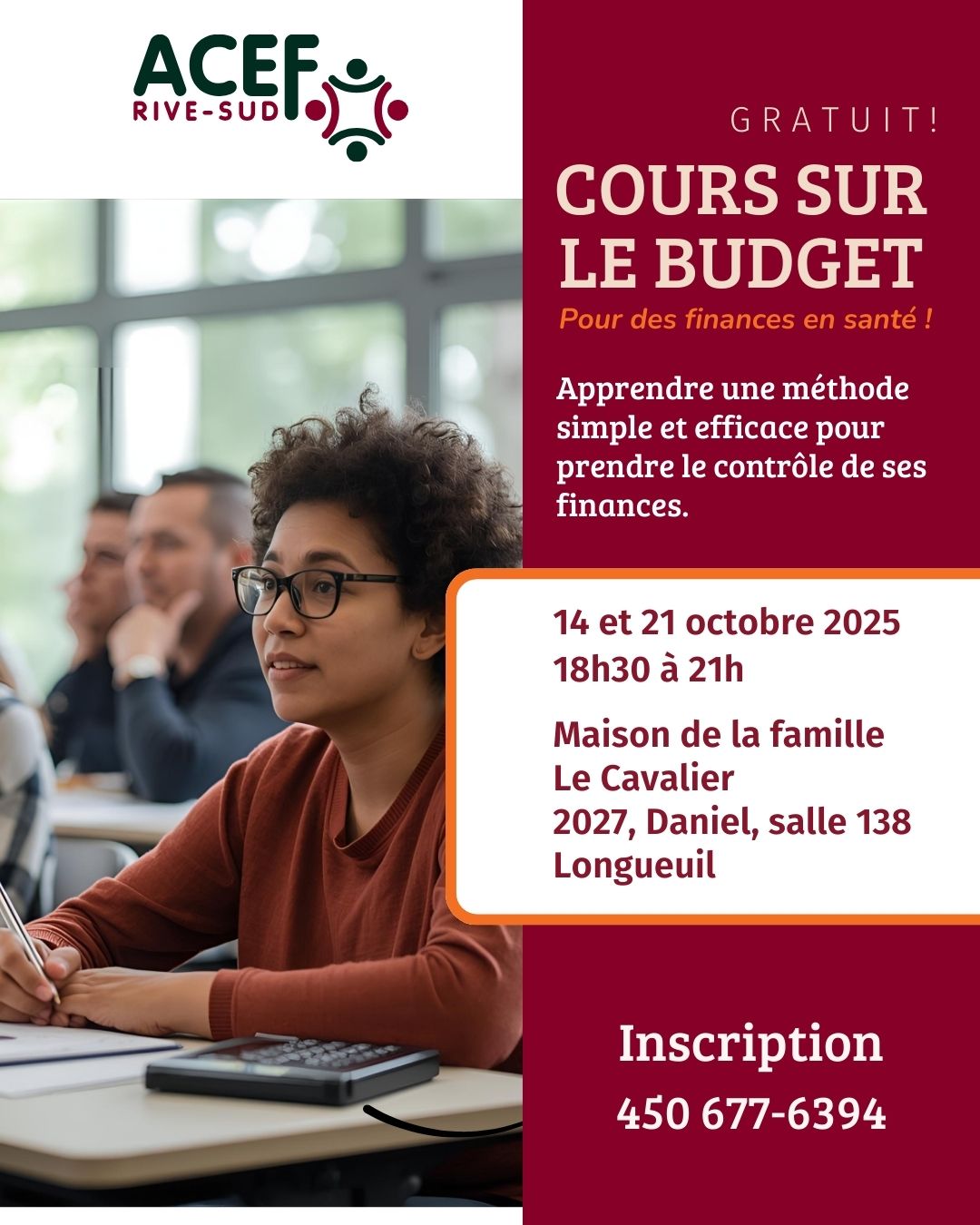 Affiche Cours sur le budget