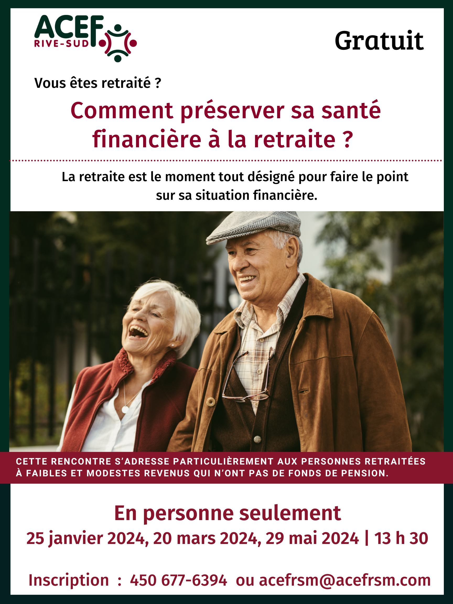 Affiche Retraite