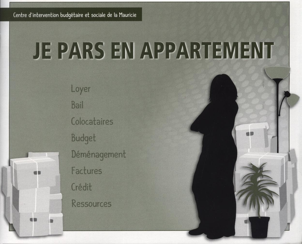 Page couverture : Je pars en appartement